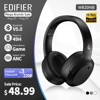 EDIFIER W820NB ANC słuchawki bezprzewodowe zestawy słuchawkowe Bluetooth hi-res Audio Bluetooth 5.0 40mm sterownik type-c szybkie ładowanie Hybrid ANC 1